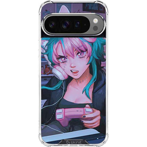 Anime Catgirl Gamer Nerd by Ivy Dolamore Google Pixel 10 Pro XL Clear Case